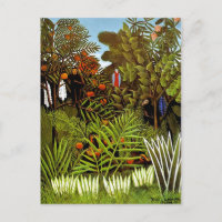 Henri Rousseau - Exotische Landschaft Dschungel Ku