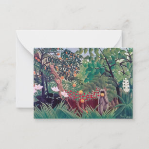 Henri Rousseau - Exotische Landschaft Mitteilungskarte