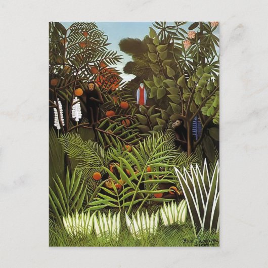 Henri Rousseau - Exotische Landschaft Postkarte (Vorderseite)