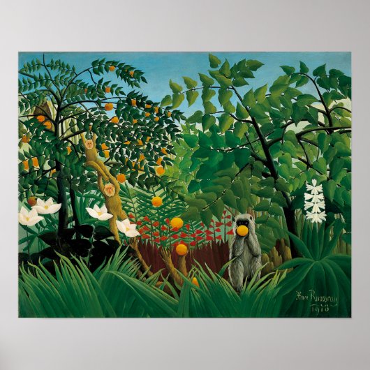 Henri Rousseau Exotisches Landschaftsposter Poster (Vorne)