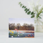 Henri Rousseau Flamingoes Postcard Postkarte (Stehend Vorderseite)