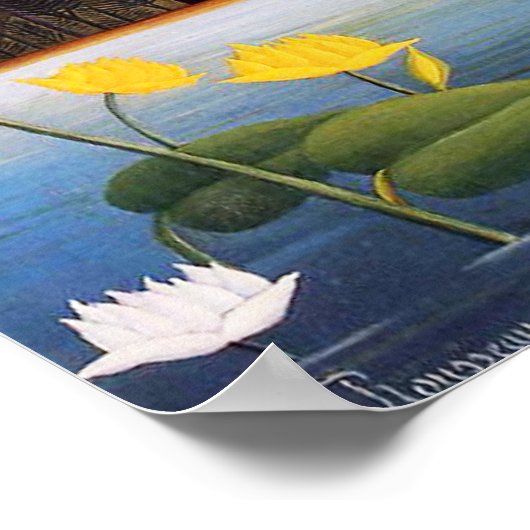 Henri Rousseau Flamingoes Poster (Ecke)