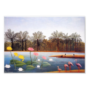 Henri Rousseau Flamingoes Print Fotodruck
