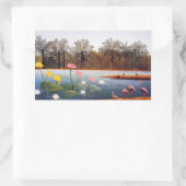 Henri Rousseau Flamingoes Stickers (Tasche)