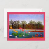 Henri Rousseau, Flamingos-Malerei Postkarte (Vorne/Hinten)