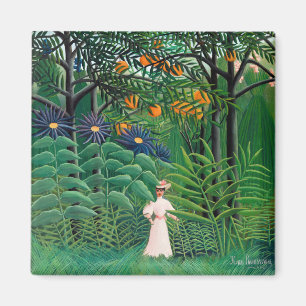 Henri Rousseau - Frau beim Spaziergang in einem ex Magnet