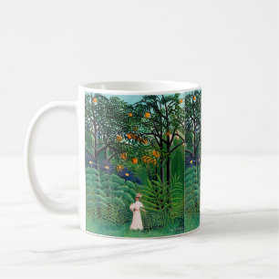 Henri Rousseau - Frau, die in einem exotischen Wal Kaffeetasse
