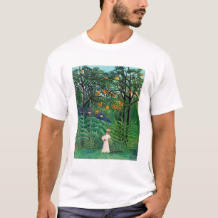 Henri Rousseau - Frau, die in einem exotischen Wal T-Shirt