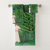 Henri Rousseau - Frauen wandern in einem exotische Badhandtuch Set (Insitu)