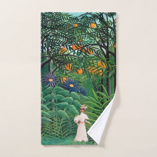 Henri Rousseau - Frauen wandern in einem exotische Badhandtuch Set (Handtuch)