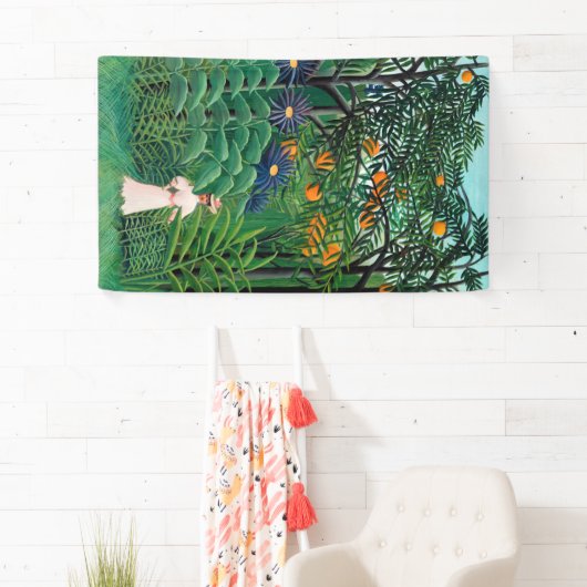 Henri Rousseau - Frauen wandern in einem exotische Banner (Insitu)