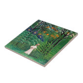 Henri Rousseau - Frauen wandern in einem exotische Fliese (Seite)