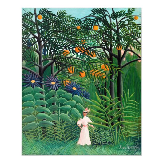Henri Rousseau - Frauen wandern in einem exotische Fotodruck (Vorne)