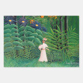 Henri Rousseau - Frauen wandern in einem exotische Geschenkpapier Set (Vorderseite 2)