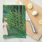 Henri Rousseau - Frauen wandern in einem exotische Geschirrtuch (Viertel Falte)