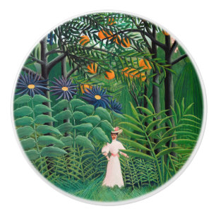 Henri Rousseau - Frauen wandern in einem exotische Keramikknauf