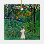 Henri Rousseau - Frauen wandern in einem exotische Keramikornament (Rückseite)