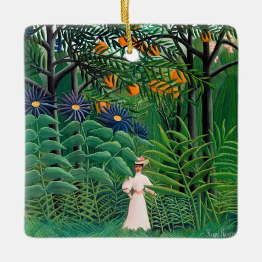 Henri Rousseau - Frauen wandern in einem exotische Keramikornament (Vorderseite)