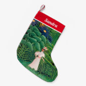 Henri Rousseau - Frauen wandern in einem exotische Kleiner Weihnachtsstrumpf (Vorderansicht (hängend))