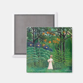 Henri Rousseau - Frauen wandern in einem exotische Magnet (Vorderseite/Rückseite)