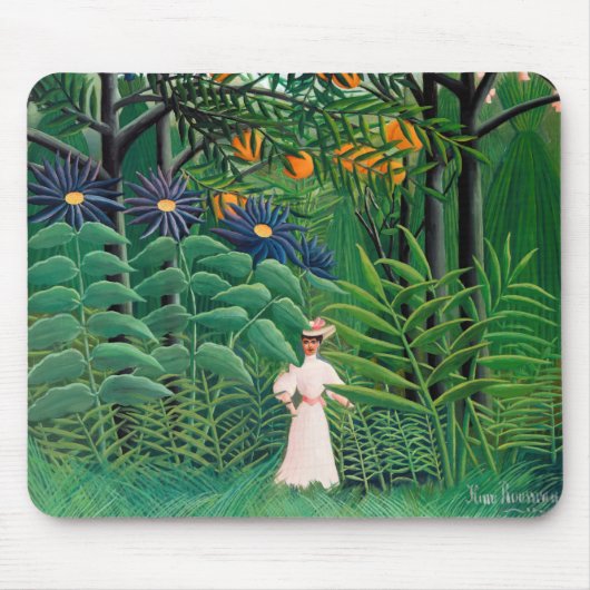 Henri Rousseau - Frauen wandern in einem exotische Mousepad (Vorne)