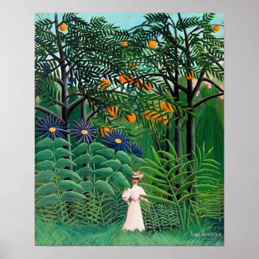 Henri Rousseau - Frauen wandern in einem exotische Poster (Vorne)