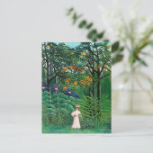 Henri Rousseau - Frauen wandern in einem exotische Postkarte (Stehend Vorderseite)