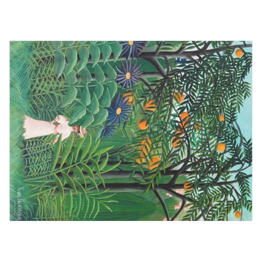 Henri Rousseau - Frauen wandern in einem exotische Tischdecke (Vorderseite (Horizontal))