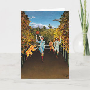 Henri Rousseau - Fußballspieler Feiertagskarte