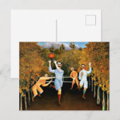 Henri Rousseau - Fußballspieler, Postkarte (Vorne/Hinten)