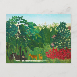 Henri Rousseau Gedeckter Wasserfall Postkarte