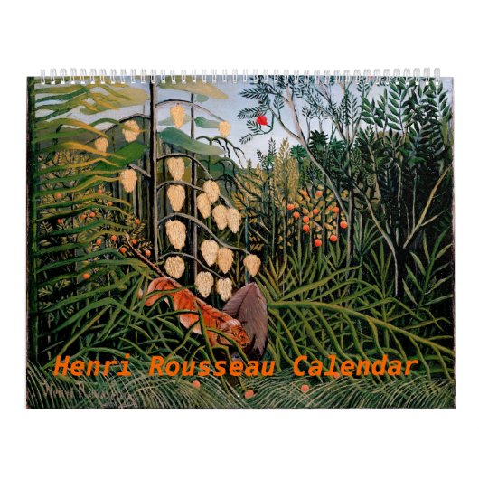 Henri Rousseau-Grafik Kalender (Titelbild)