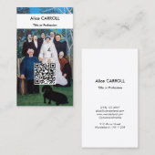 Henri Rousseau - Hochzeitsparty - QR-Code Visitenkarte (Vorne/Hinten)