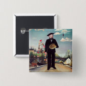 Henri Rousseau - Ich selbst Portrait Landschaft Button (Vorne & Hinten)