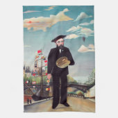 Henri Rousseau - Ich selbst Portrait Landschaft Geschirrtuch (Vertikal)