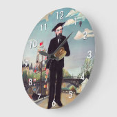 Henri Rousseau - Ich selbst Portrait Landschaft Große Wanduhr (Winkel)