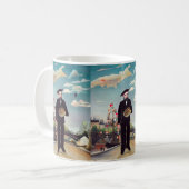 Henri Rousseau - Ich selbst Portrait Landschaft Kaffeetasse (Vorderseite Links)
