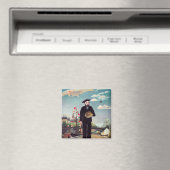 Henri Rousseau - Ich selbst Portrait Landschaft Magnet (In Situ (Geschirrspüler))