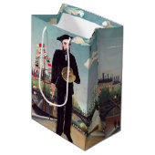 Henri Rousseau - Ich selbst Portrait Landschaft Mittlere Geschenktüte (Vorderseite Schrägansicht)
