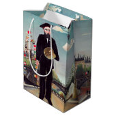 Henri Rousseau - Ich selbst Portrait Landschaft Mittlere Geschenktüte (Rückseite Schrägansicht)