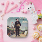 Henri Rousseau - Ich selbst Portrait Landschaft Pappteller (Party)