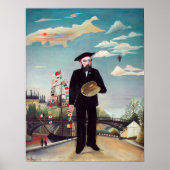 Henri Rousseau - Ich selbst Portrait Landschaft Poster (Vorne)