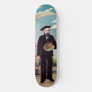 Henri Rousseau - Ich selbst Portrait Landschaft Skateboard