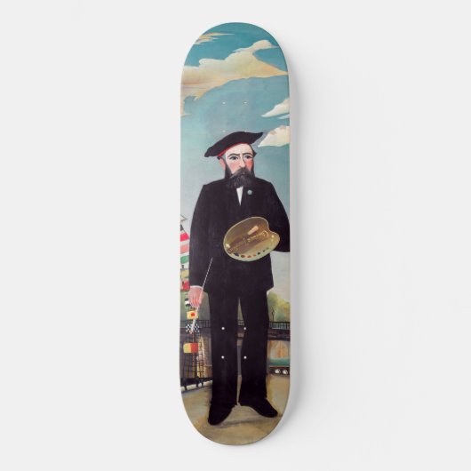 Henri Rousseau - Ich selbst Portrait Landschaft Skateboard (Vorderseite)
