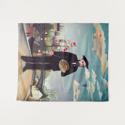 Henri Rousseau - Ich selbst Portrait Landschaft Wandteppich (Vorderseite (Horizontal))