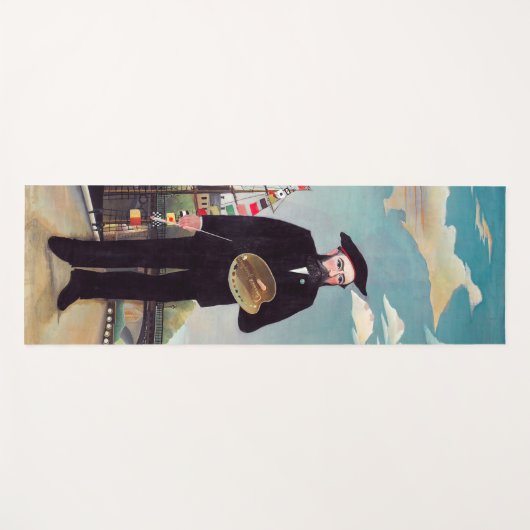 Henri Rousseau - Ich selbst Portrait Landschaft Yogamatte (Vorderseite (Horizontal))