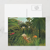 Henri Rousseau - Jaguar attackiert ein Pferd Postkarte (Vorne/Hinten)