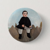 Henri Rousseau - Junge auf den Felsen Button (Vorderseite)