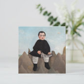 Henri Rousseau - Junge auf den Felsen Dankeskarte (Stehend Vorderseite)