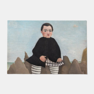 Henri Rousseau - Junge auf den Felsen Fußmatte